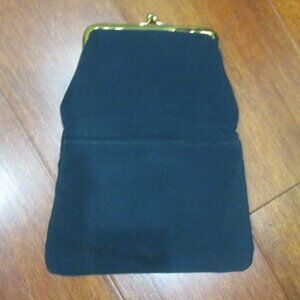 Vintage Ingber Framed Fold Over Fabric Clutch ~ True Vintage